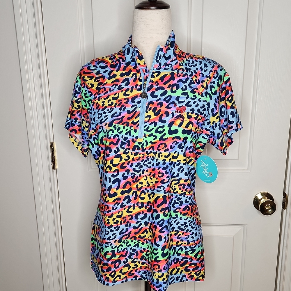 Tzu Tzu Lucy Top Party Cat Size Large NWT